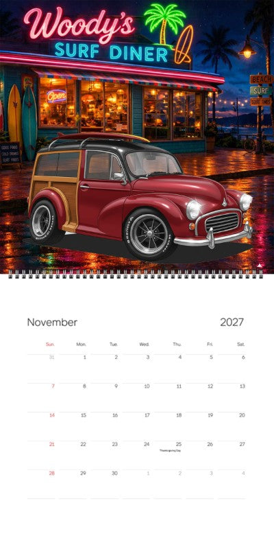 2027 Woodie Neon Calendar L351KO-CA
