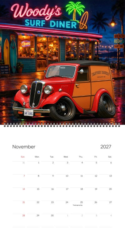 2027 Woodie Neon Calendar SWTBUNS-CA