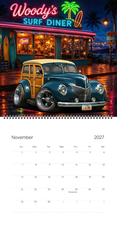 2027 Woodie Neon Calendar Z788WV-UT