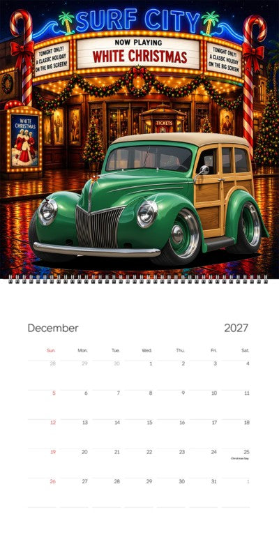 2027 Woodie Neon Calendar 100001-XX