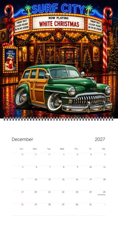 2027 Woodie Neon Calendar 100012-XX