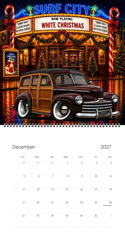 2027 Woodie Neon Calendar 121164-CA