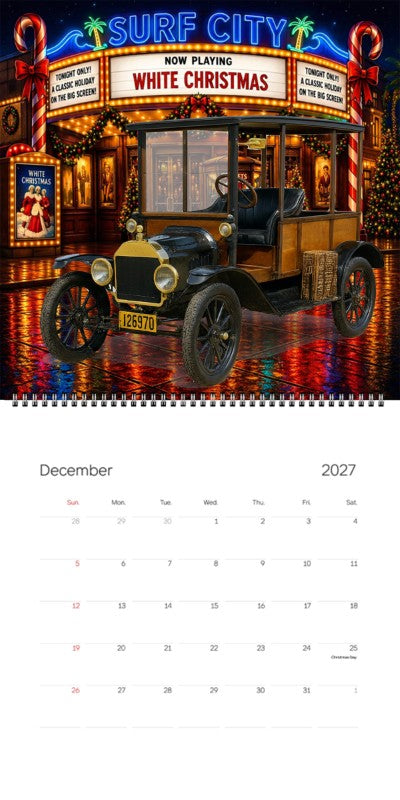 2027 Woodie Neon Calendar 126970-CA