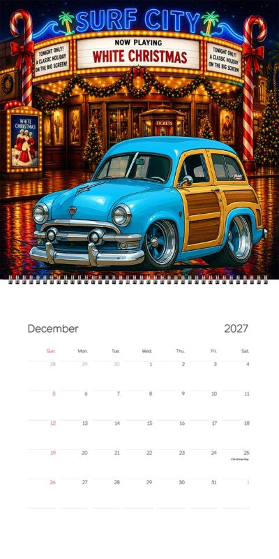 2027 Woodie Neon Calendar 153BPQ-CA