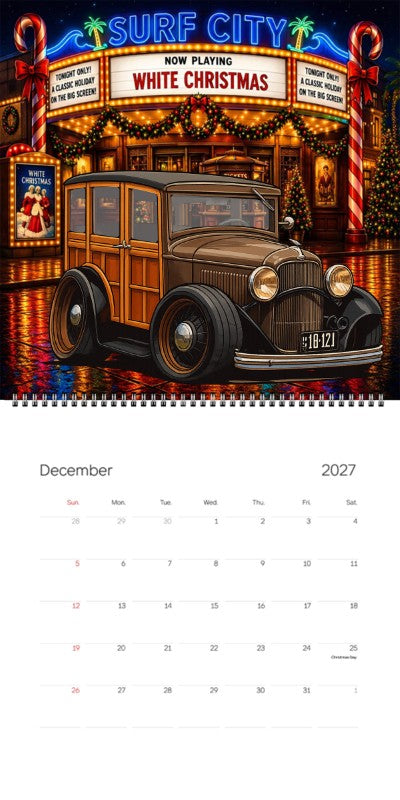 2027 Woodie Neon Calendar 18121-UT