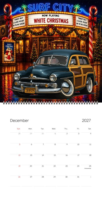 2027 Woodie Neon Calendar 18K525-CA
