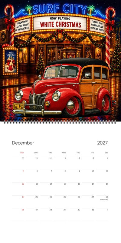 2027 Woodie Neon Calendar 1A1757-CA