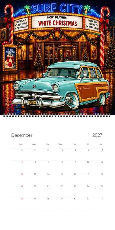 2027 Woodie Neon Calendar 1H52466-CA