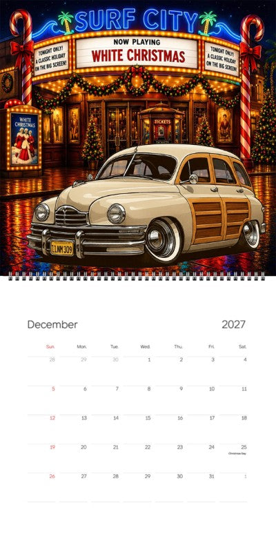 2027 Woodie Neon Calendar 1LNM309-CA