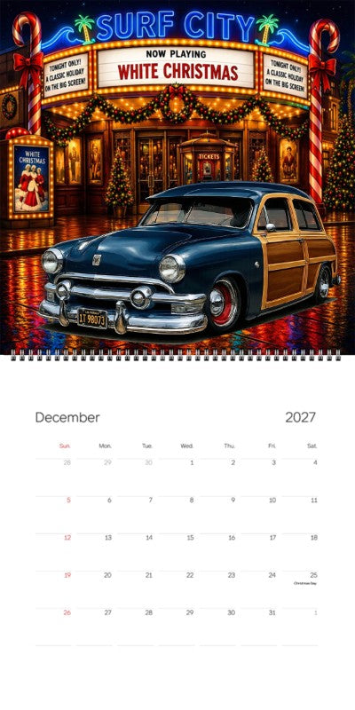 2027 Woodie Neon Calendar 1T98073-CA