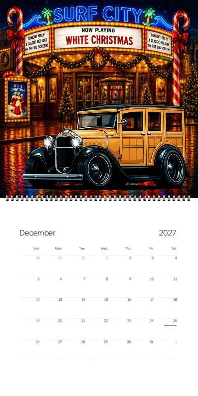 2027 Woodie Neon Calendar 200002-XX