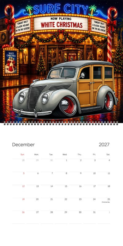 2027 Woodie Neon Calendar 200003-XX