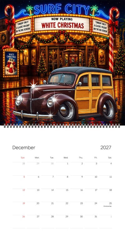 2027 Woodie Neon Calendar 200005-XX