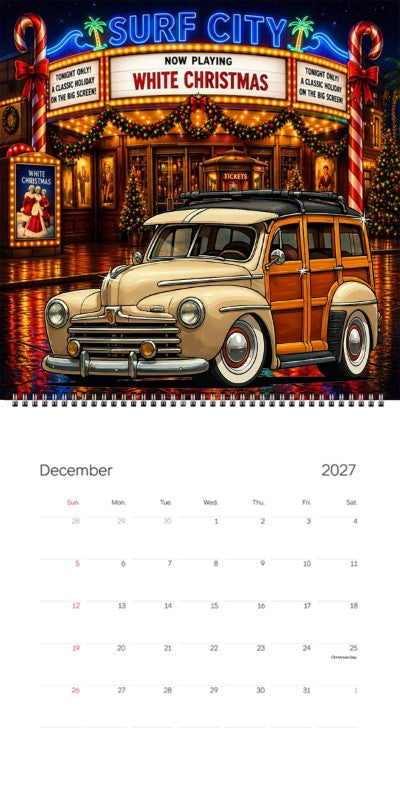2027 Woodie Neon Calendar 200008-XX