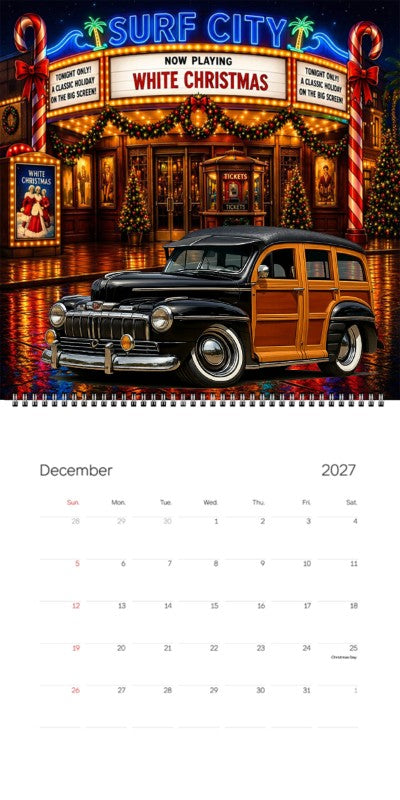 2027 Woodie Neon Calendar 200009-XX