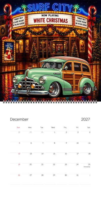 2027 Woodie Neon Calendar 200010-XX