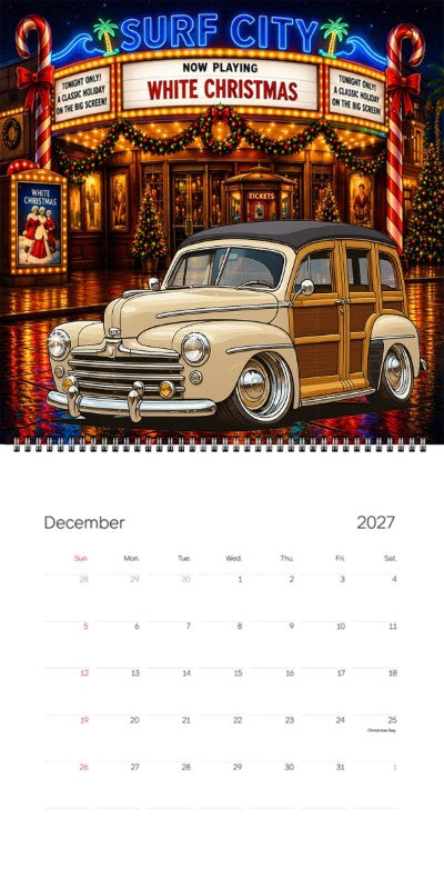 2027 Woodie Neon Calendar 200013-XX