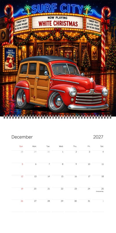 2027 Woodie Neon Calendar 200014-XX
