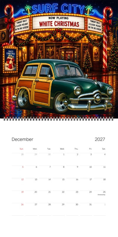 2027 Woodie Neon Calendar 200017-XX