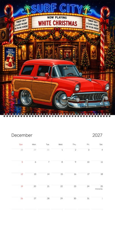 2027 Woodie Neon Calendar 200021-XX