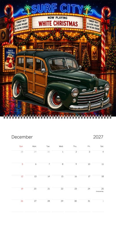 2027 Woodie Neon Calendar 25R667-CA