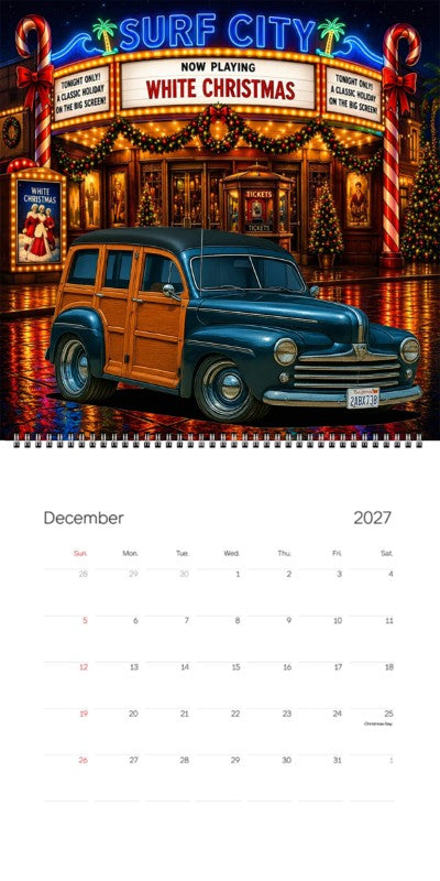 2027 Woodie Neon Calendar 2ABX738-CA