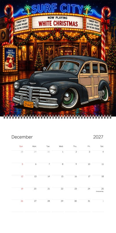 2027 Woodie Neon Calendar 2F6487-CA
