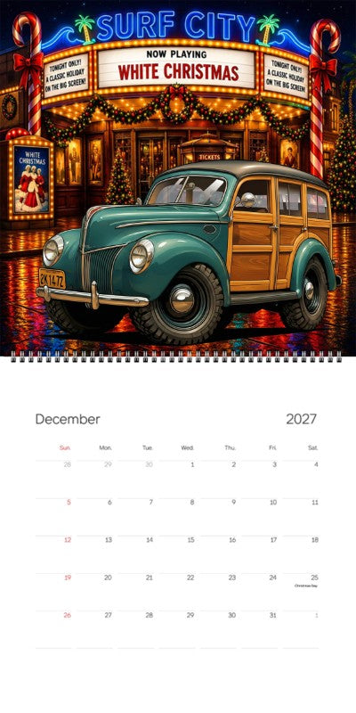 2027 Woodie Neon Calendar 2K1472-CA