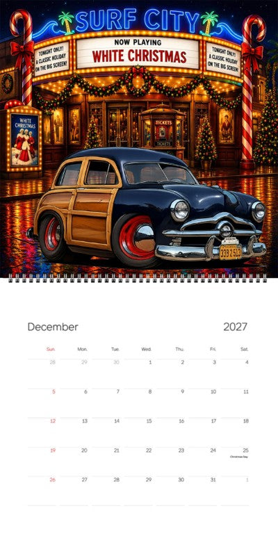 2027 Woodie Neon Calendar 33B2513-CA