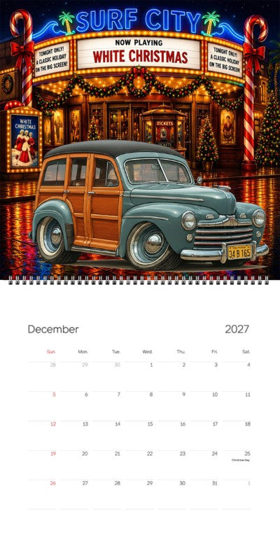2027 Woodie Neon Calendar 34B165-CA