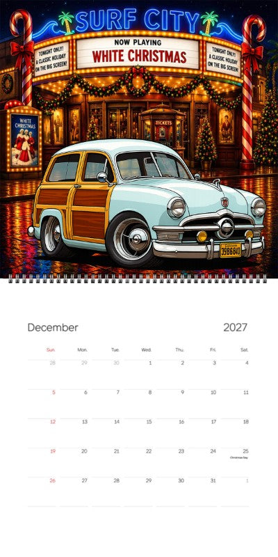 2027 Woodie Neon Calendar 39B6840-CA