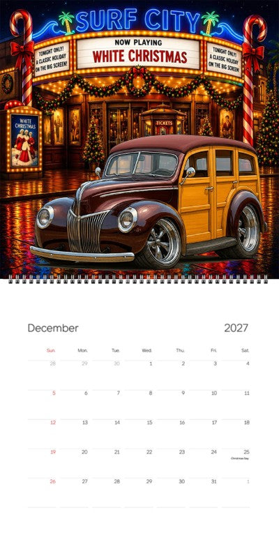 2027 Woodie Neon Calendar 39WOODY-CA