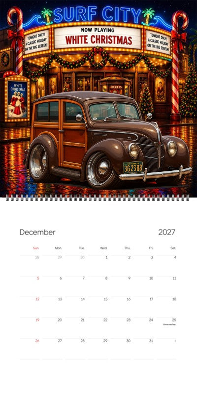 2027 Woodie Neon Calendar 3G2388-CA
