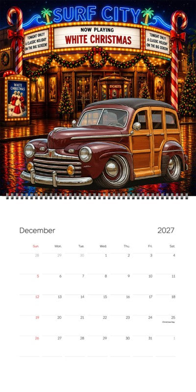 2027 Woodie Neon Calendar 3P3449-CA