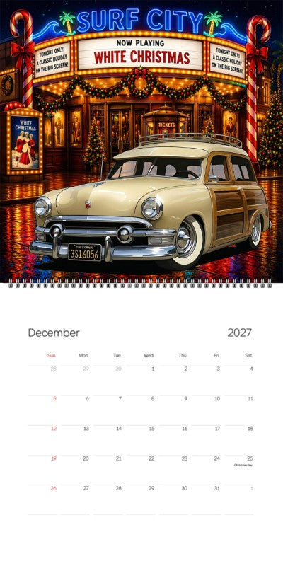 2027 Woodie Neon Calendar 3S16056-CA