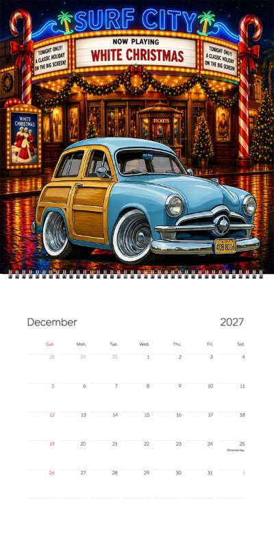 2027 Woodie Neon Calendar 40B8016-CA