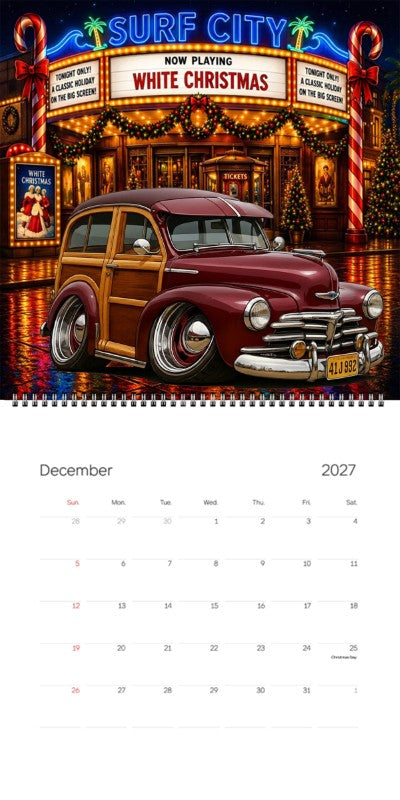 2027 Woodie Neon Calendar 41J992-CA