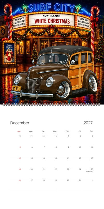 2027 Woodie Neon Calendar 4A8233-CA