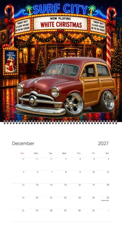 2027 Woodie Neon Calendar 4T9WOOD-CA