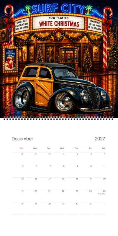2027 Woodie Neon Calendar 5BIY336-CA