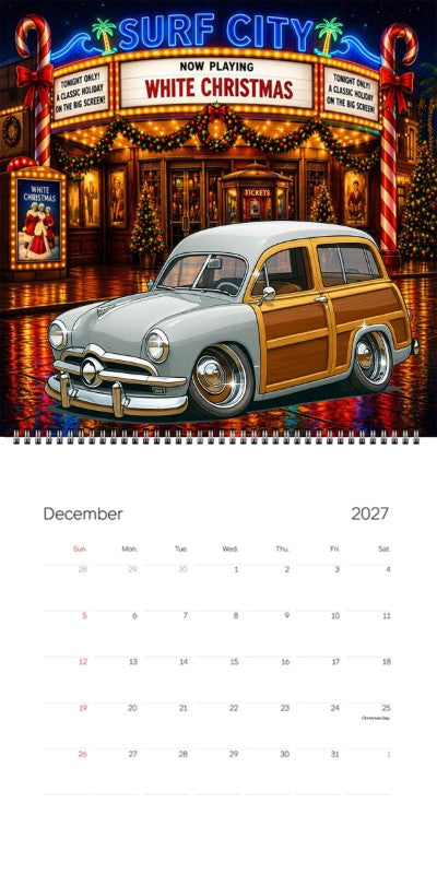 2027 Woodie Neon Calendar 5MML913-CA