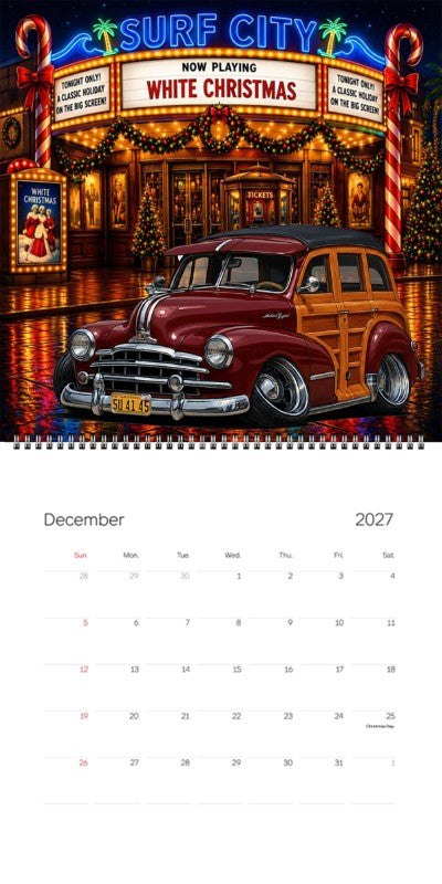 2027 Woodie Neon Calendar 5U4145-CA