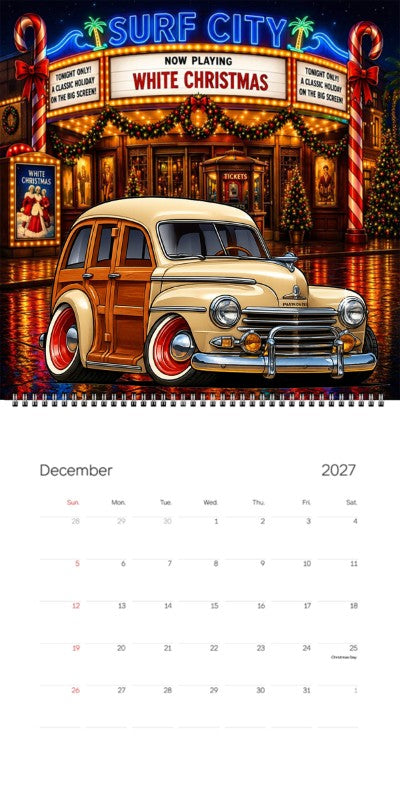 2027 Woodie Neon Calendar 5YBR785-CA