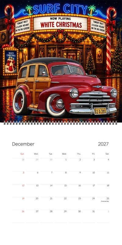 2027 Woodie Neon Calendar 61G391-CA