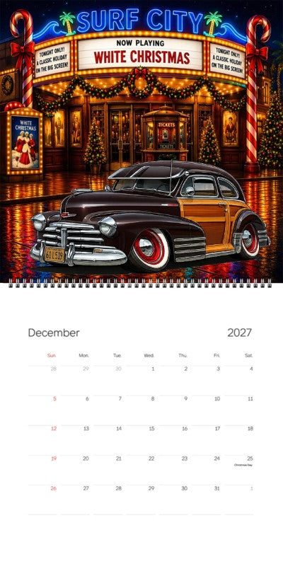 2027 Woodie Neon Calendar 61L519-CA