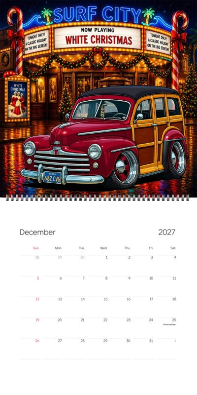 2027 Woodie Neon Calendar 682CVG-CA