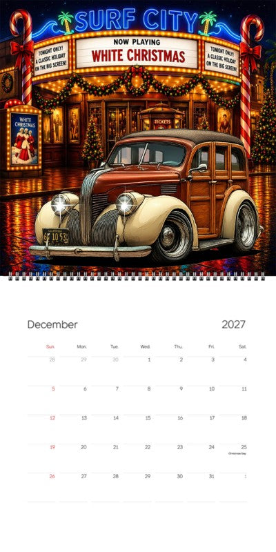 2027 Woodie Neon Calendar 6Y1053-CA
