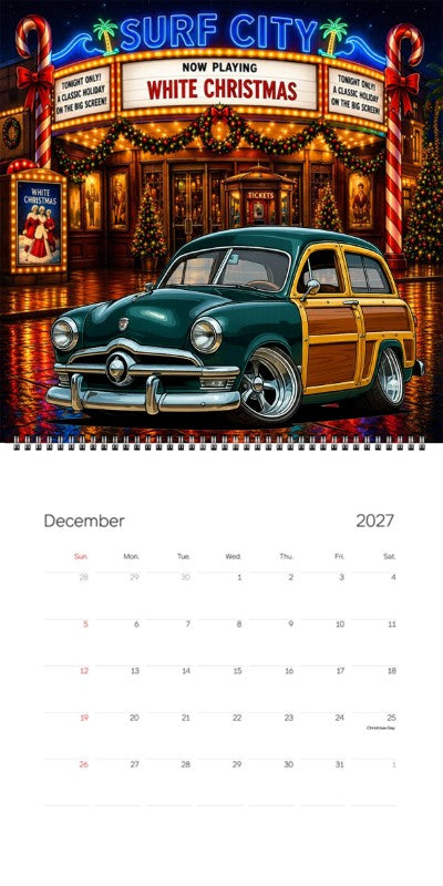 2027 Woodie Neon Calendar 78F241-CA