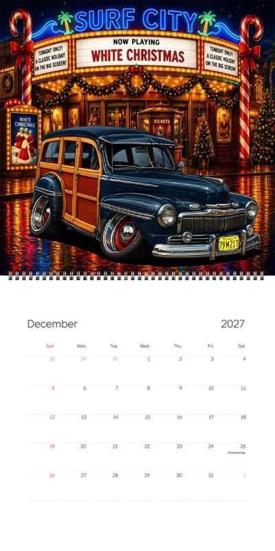 2027 Woodie Neon Calendar 79M217-CA
