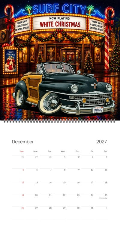 2027 Woodie Neon Calendar 7AMU462-CA
